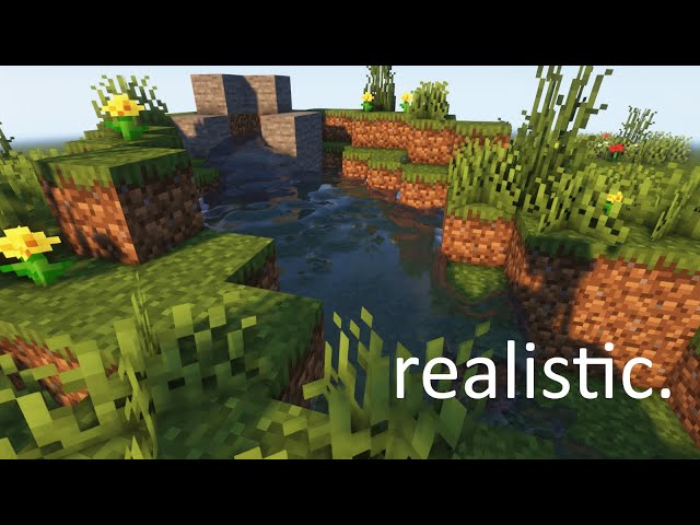 Satisfying realistic Water! #minecraft
