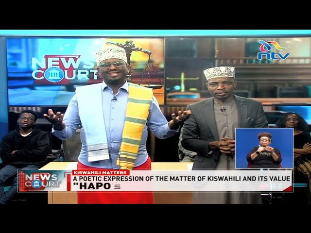 'Kiswahili Kitukuzwe!' Dann Mwangi & Lofty Matambo's poetic expression | News Court 👇