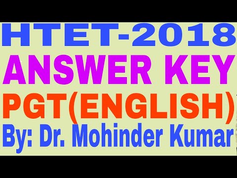 Videos of Answers of Previous HTET Exams