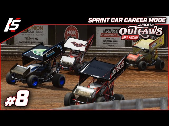 Sprint Car Career Mode - EP #8 - World of Outlaws Dirt Racing