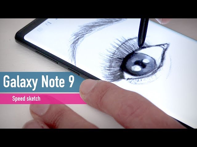 Samsung Galaxy Note 9 speed sketching
