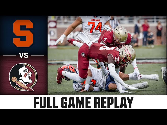 Syracuse vs. Florida State Full Game Replay | 2023 ACC Football