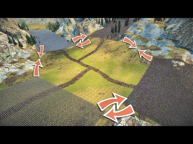 Crossroads Battle: Knights - Orcs - Spartans - Egyptians - UEBS 2