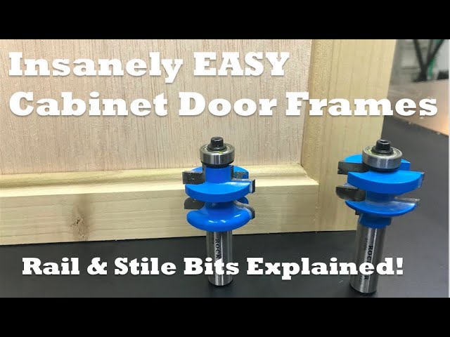 How to Make Cabinet Door Frames - Rail and Stile Bit Tutorial and Demo