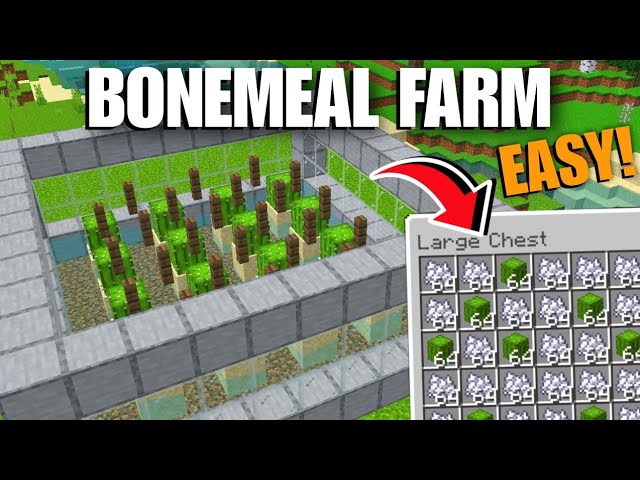 Minecraft Pe+Java Best Bonemeal Farm (In Hindi)