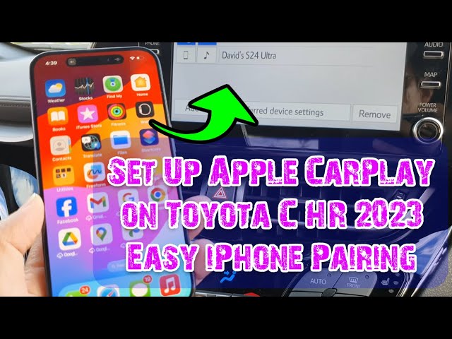 Set Up Apple CarPlay on Toyota C-HR 2023 (Easy iPhone Pairing)