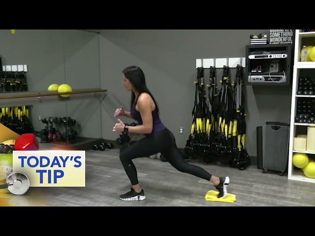 Lunge workout hat also targets your core - Today's Tip