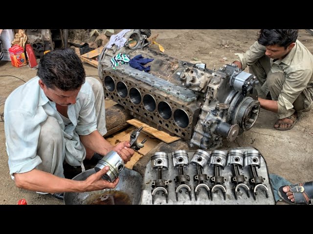 Rebuilding Old Bedford Truck Seized Diesel Engine || Restore and Repair 6 Cylinder Diesel Engine