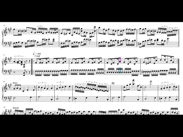 First Fragment - L'entité (piano score)
