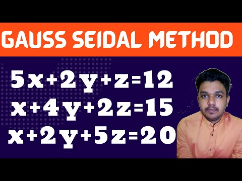 Gauss Seidal Numerical Method