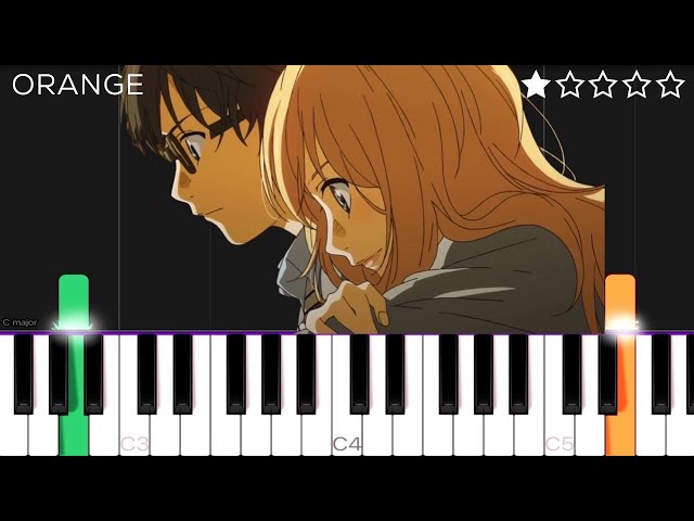 7!! - Orange (‘Your Lie in April’) ED | EASY Piano Tutorial