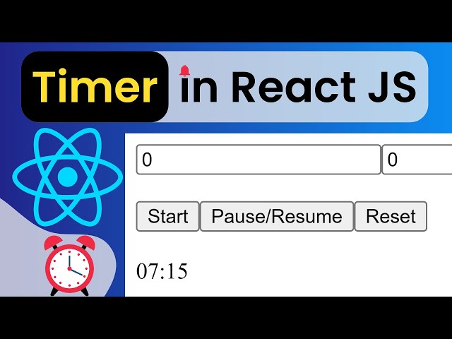 Implement a timer in React JS (Interview Question)