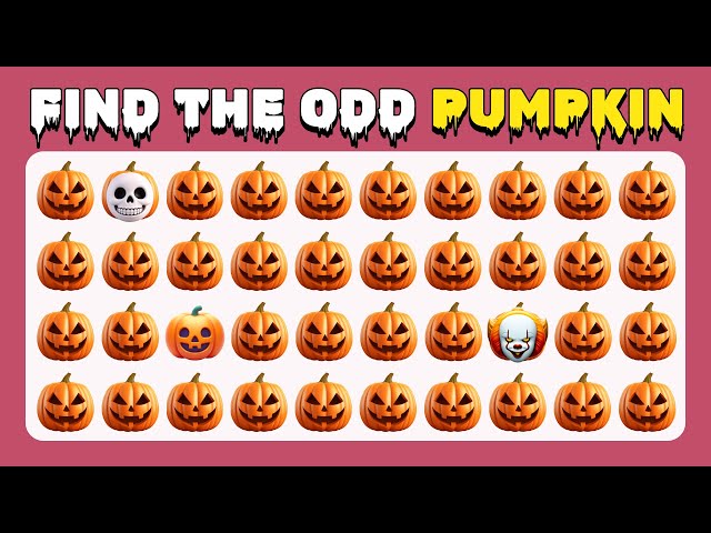Find the ODD One Out - Halloween Edition! 🎃👻🦇 25 Creepy Levels