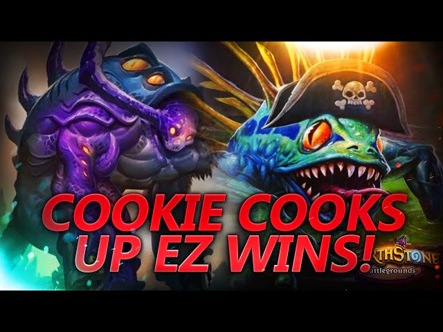 Cookie Cooks Up EZ Wins!!! | Hearthstone Battlegrounds Gameplay | Patch 21.6 | bofur_hs