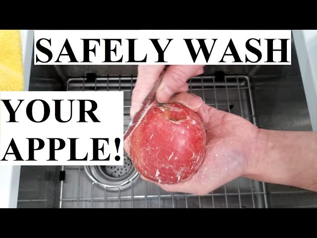 DO THIS BEFORE You Eat an Apple Remove Wax Off Apples