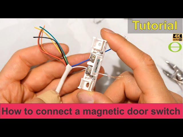 How to connect a magnetic door contact switch to your alarm - tutorial