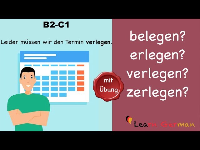 Learn German | Common Mistakes in German | erlegen? belegen? verlegen? zerlegen? | B2 | C1