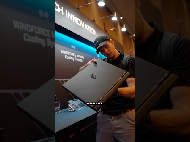 GIGABYTE brings the heat! Or should i say the “cool”😏😂 #laptopreview #computex2023 Aurus 16 inch