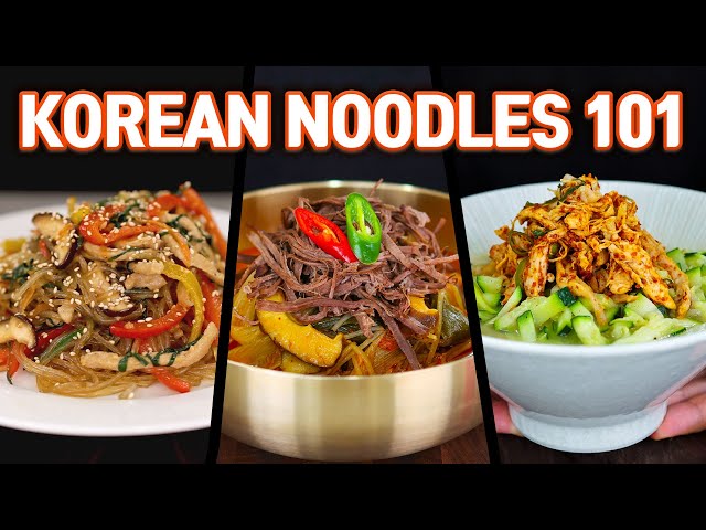 3 BEST Korean Noodle Dishes Ever! l Quick & Easy Recipe!