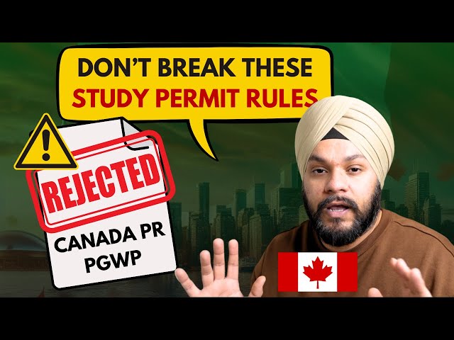 ⚠️TOP 6 CANADA STUDY PERMIT VIOLATIONS of INTERNATIONAL STUDENTS | YOUR PGWP or CANADA PR REJECTED