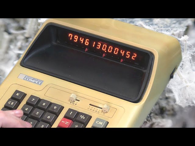 Compet Neon Plasma Display Calc With A Special Surprise Inside!