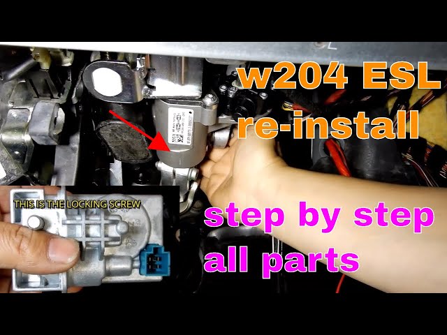 HOW TO remove fix ESL/ELV/EIS w204 w212 C E class mercedes benz common fault Part 2