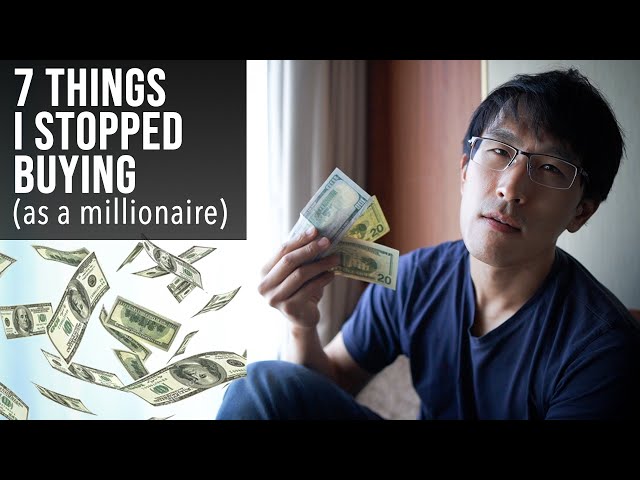 7 Things I don't spend money on  anymore... (as a millionaire) | financial minimalism