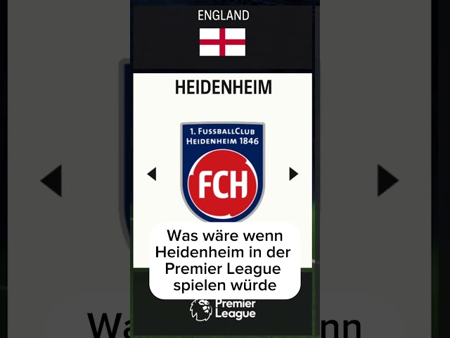 Was wäre wenn Heidenheim in der Premier League spielen würde? #eafc #eafc24