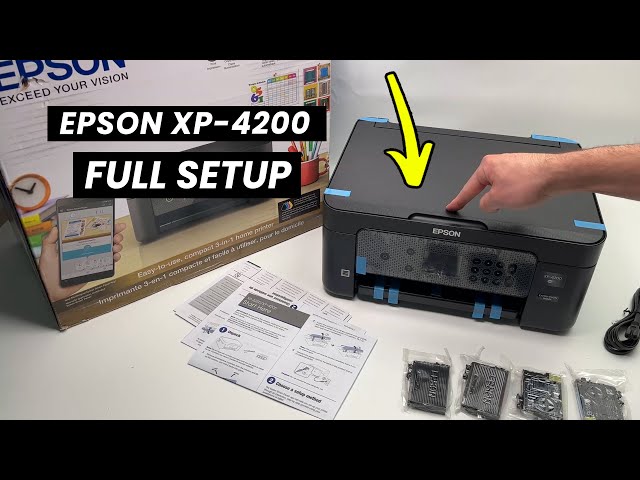 Epson XP-4200 Printer: Unboxing + Full Wi-Fi Setup + How to Print and Scan