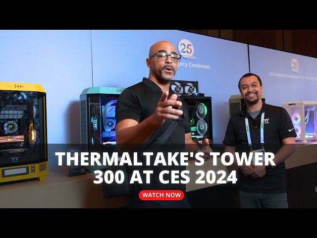 Thermaltake's Tower 300 at CES 2024