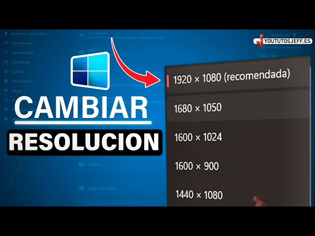 Cambiar RESOLUCION de PANTALLA Windows 11 🔵