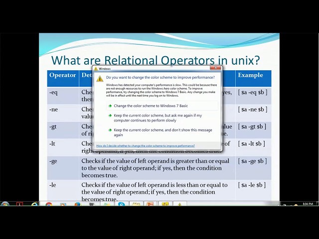 22. Unix Tutorial  - Shell Programming -  Relational Operations