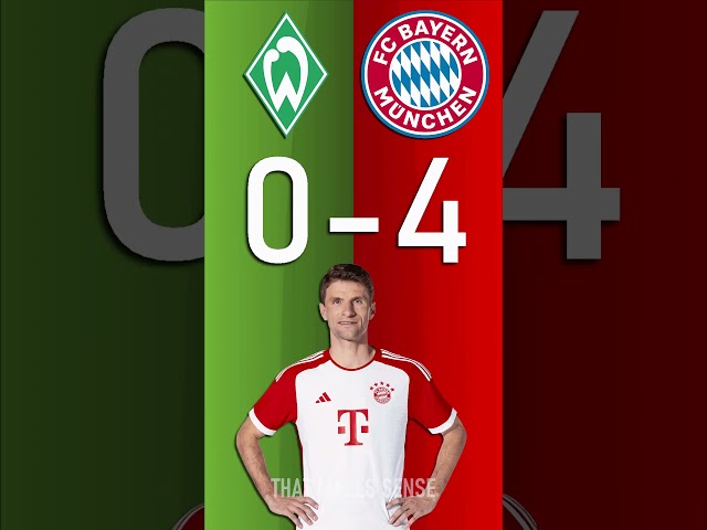 Werder Bremen vs FC Bayern München : Bundesliga Score Predictor - hit pause or screenshot