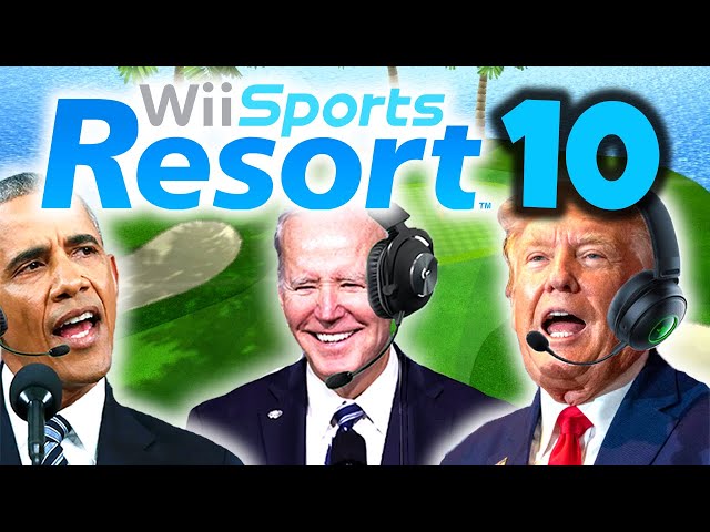 US Presidents Play Wii Sports Resort Golf 10