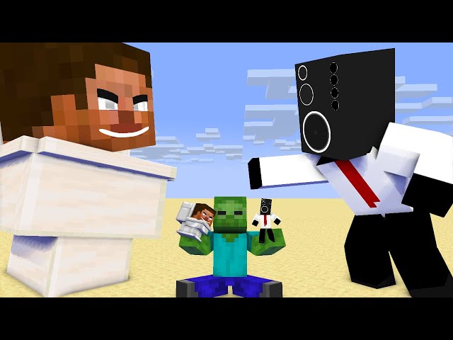 Giant Skibidi Toilet vs Biggest Speaker Man - Minecraft Animation
