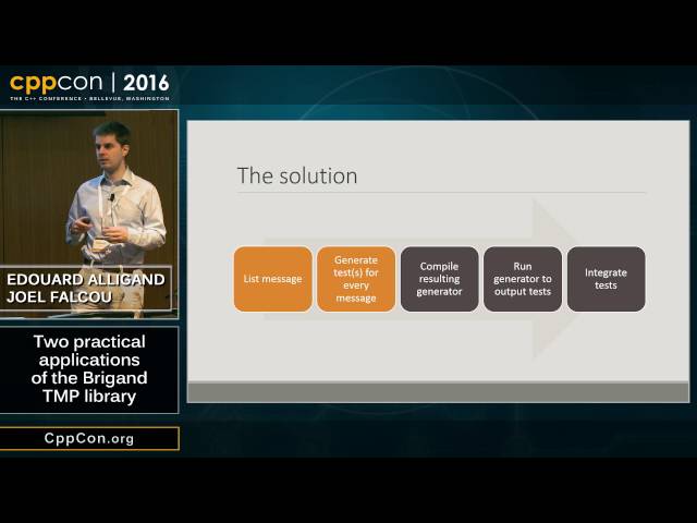 CppCon 2016: Edouard Alligand & Joel Falcou “Two practical applications of the Brigand TMP library"