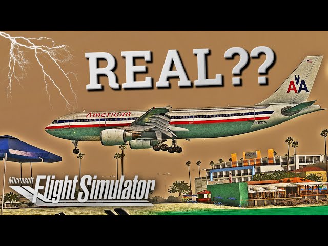 As REAL as it gets ?? | ULTRA GRAPHICS + STORMY Arrival into Sint Maarten | Flight Simulator 2020