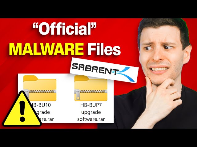 ⚠️ WARNING: Sabrent's Official Website Has Malicious Fake Firmware (DO NOT DOWNLOAD)