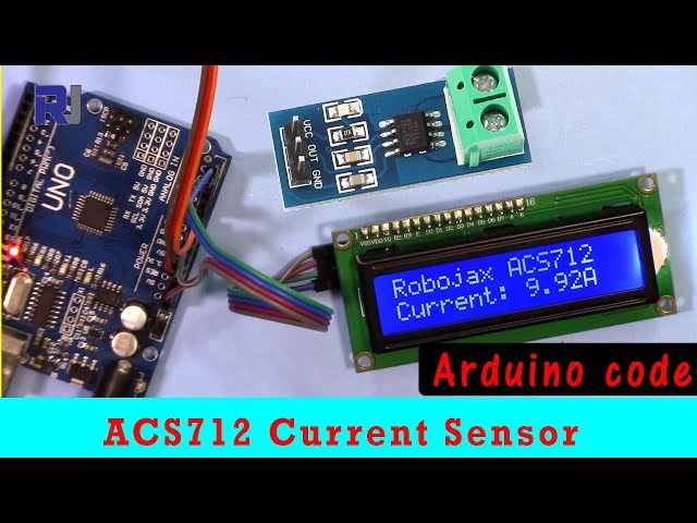 Allegro ACS712 with LCD1602 and LCD2004 with I2C to display current using Arduino