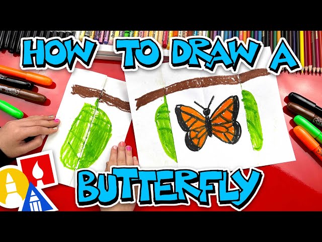 How To Draw A Butterfly And Cocoon - Folding Surprise