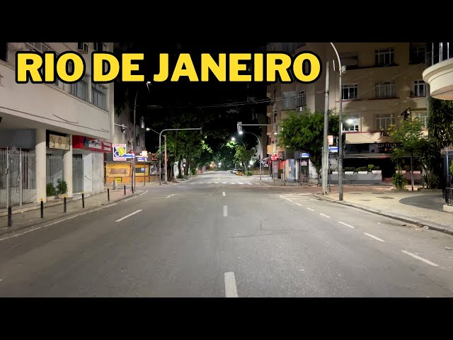 Walking Through Rio de Janeiro in the Middle of the Night | Brazil 🇧🇷【4K】2024