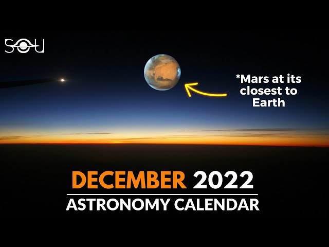 Don't Miss These Astronomy Events In December 2022 | Geminid Meteor Shower | Winter Solstice | Mars