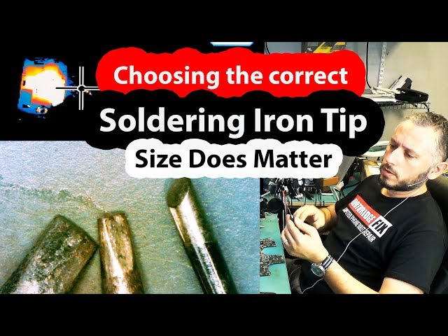 Choosing the right Soldering Iron Tip - Sizes and Thermal Properties - Everything you need to know
