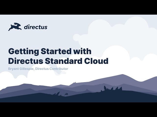 Getting Started with Directus Standard Cloud