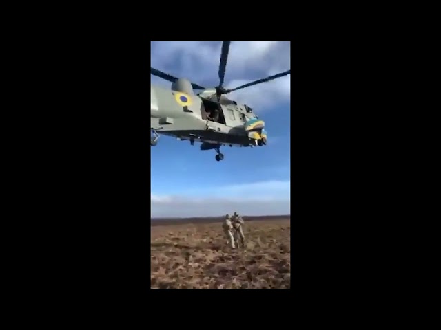 Westland Sea King Helicopter Seen Operating in Ukraine