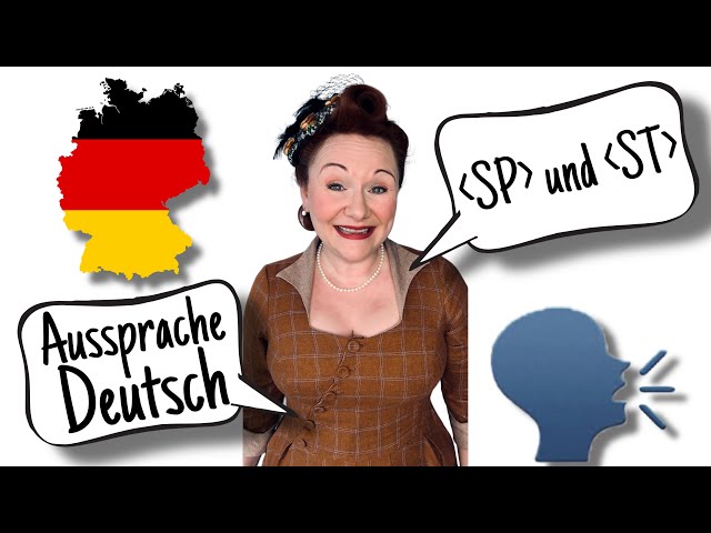 SP und ST am Silbenanfang. Aussprache Deutsch. German pronunciation.