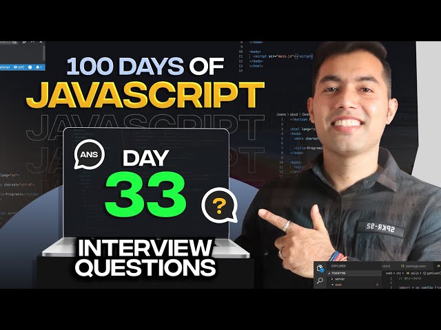 100 Days of JavaScript Coding Challenges || Day #33