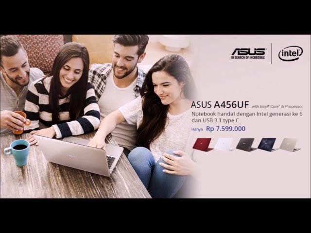 ASUS A456 - Notebook 14-inch dengan Intel 6th Gen & USB Type-C