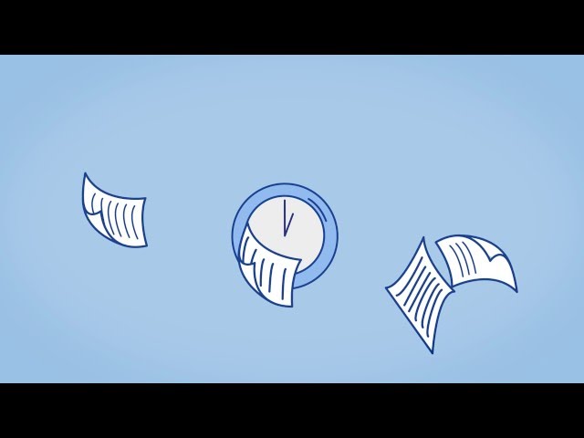 Infographic animation on document management