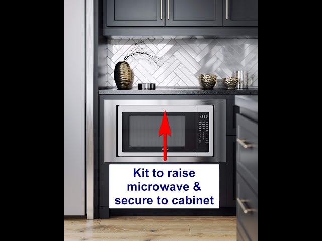 How to install riser kit (with rails) for Custom Microwave Trim Kit
